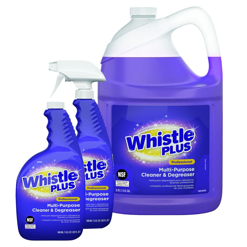 Whistle® Plus Professional Multi Purpose Cleaner and Degreaser, 1gal, 2/CT - Professional Multi-Purpose Cleaner and Degreaser